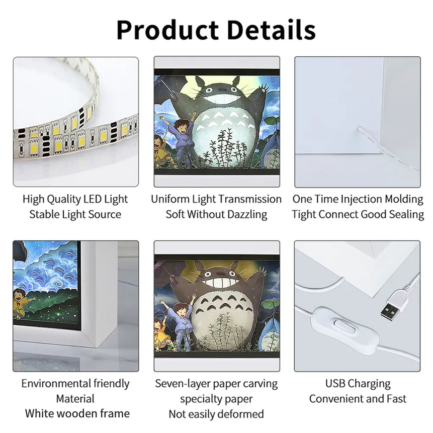 Studio Ghibili Totoro Light Box