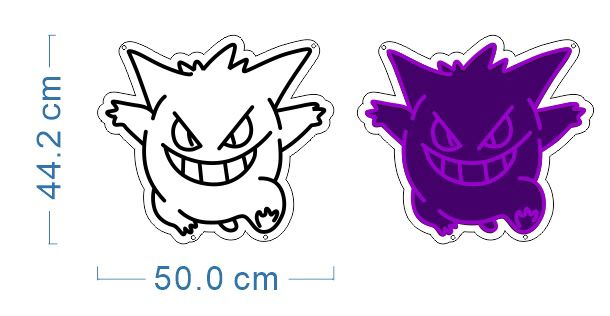 Pokemon Gengar Neon Sign