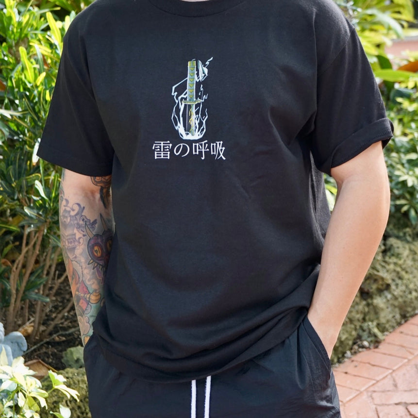 Demon Slayer -  Zenitsu Thunder Breathing Anime Shirt - DaWeebStop