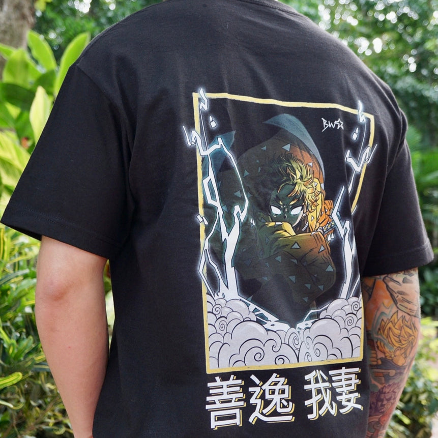 Demon Slayer -  Zenitsu Thunder Breathing Anime Shirt - DaWeebStop